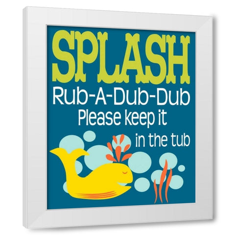 Ocean Bubble Friends 3 White Modern Wood Framed Art Print by Fuqua, Leslie