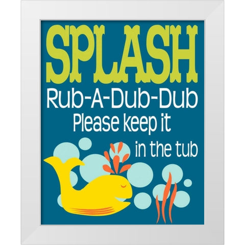 Ocean Bubble Friends 3 White Modern Wood Framed Art Print by Fuqua, Leslie