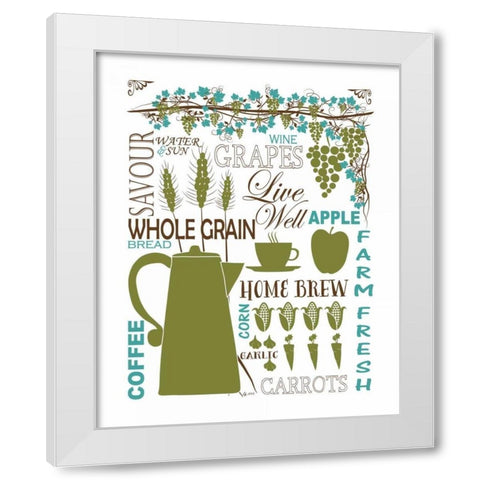 Culinary Love 2 White Modern Wood Framed Art Print by Fuqua, Leslie