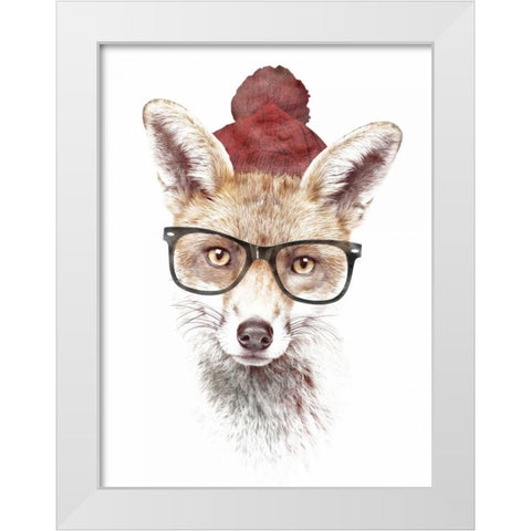 Itâ€™s Pretty Cold Outside White Modern Wood Framed Art Print by Farkas, Robert