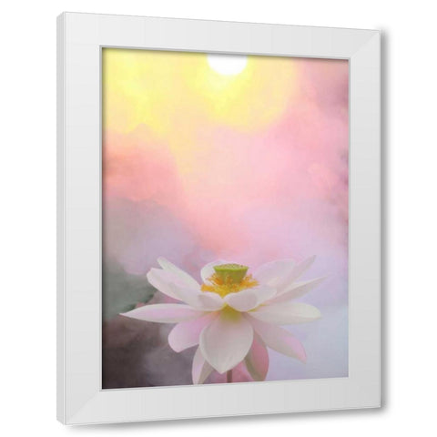 Beauty at Dawn White Modern Wood Framed Art Print by Farzad, Bahman