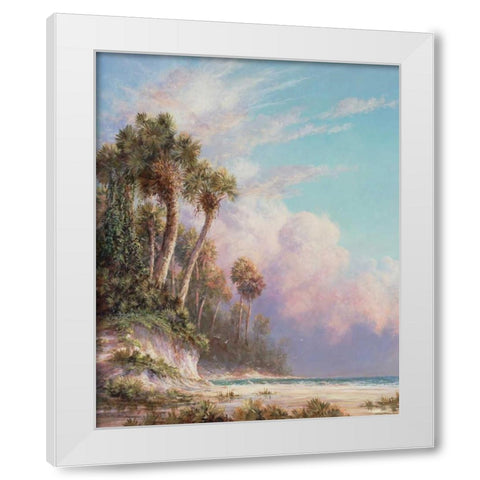 Casperson Bluff White Modern Wood Framed Art Print by Fronckowiak, Art