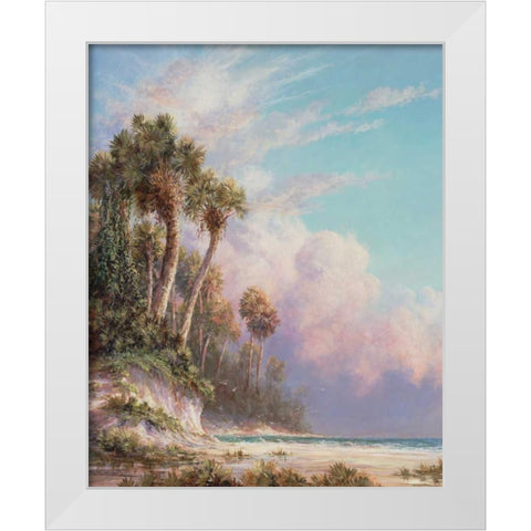 Casperson Bluff White Modern Wood Framed Art Print by Fronckowiak, Art