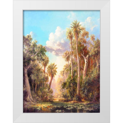 Lost River White Modern Wood Framed Art Print by Fronckowiak, Art