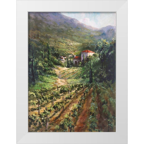 Tuscany Vineyard White Modern Wood Framed Art Print by Fronckowiak, Art