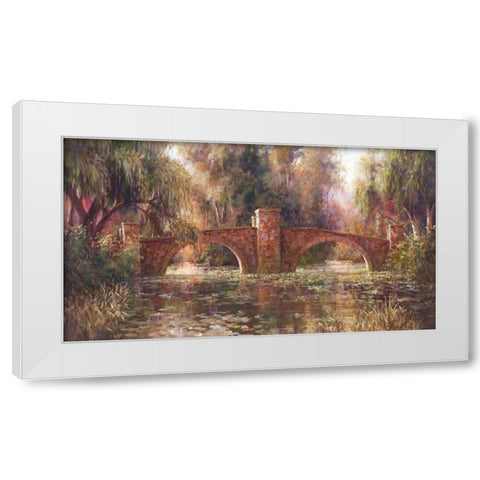 Willow Bridge White Modern Wood Framed Art Print by Fronckowiak, Art
