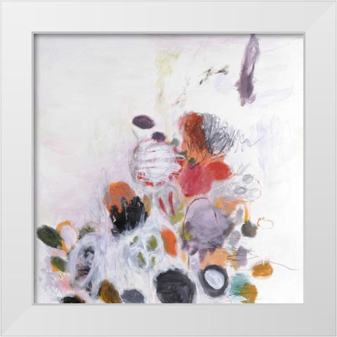 Haru-no Jin 1 White Modern Wood Framed Art Print by Fischer, Kyoko
