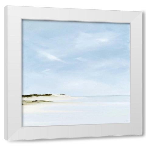 Inshore White Modern Wood Framed Art Print by Fleury, Rick