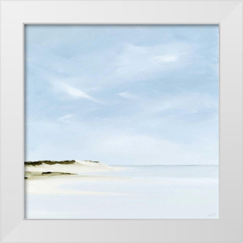 Inshore White Modern Wood Framed Art Print by Fleury, Rick