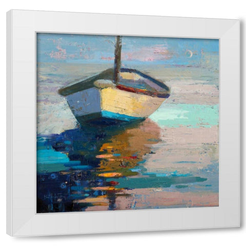 Lap, Lap, Nap, Nap White Modern Wood Framed Art Print by Forst, Beth A.