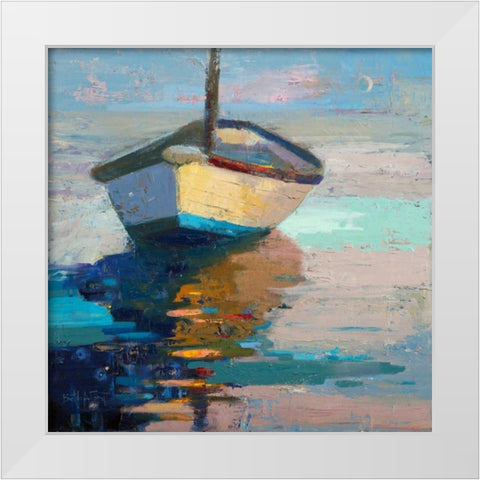 Lap, Lap, Nap, Nap White Modern Wood Framed Art Print by Forst, Beth A.
