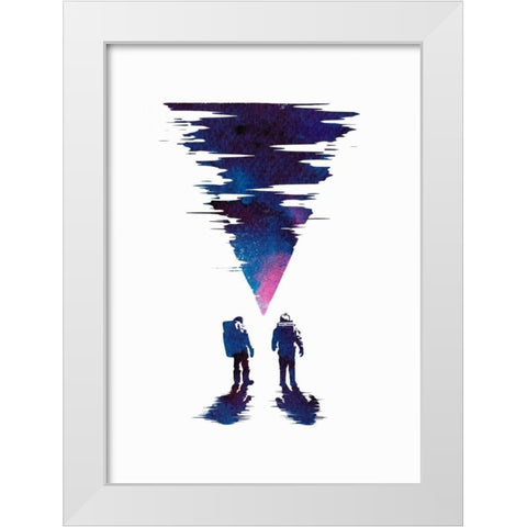 The Thing White Modern Wood Framed Art Print by Farkas, Robert