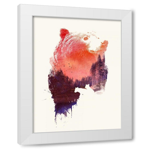 Love Forever White Modern Wood Framed Art Print by Farkas, Robert