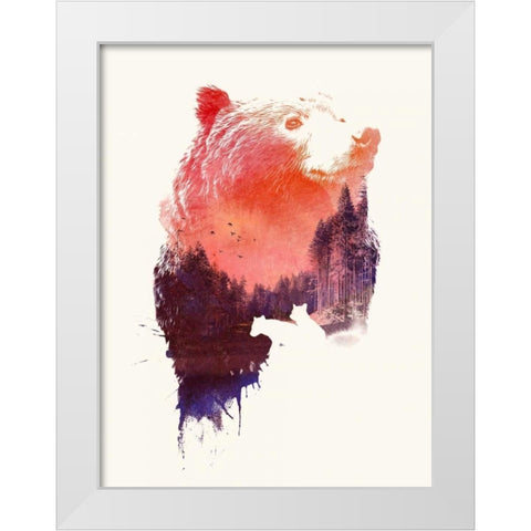 Love Forever White Modern Wood Framed Art Print by Farkas, Robert
