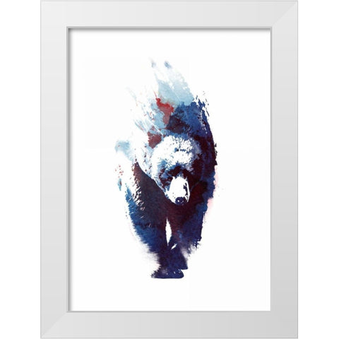 Death Run White Modern Wood Framed Art Print by Farkas, Robert