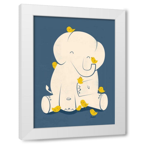 Big Mama White Modern Wood Framed Art Print by Fleck, Jay