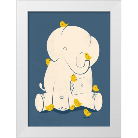 Big Mama White Modern Wood Framed Art Print by Fleck, Jay