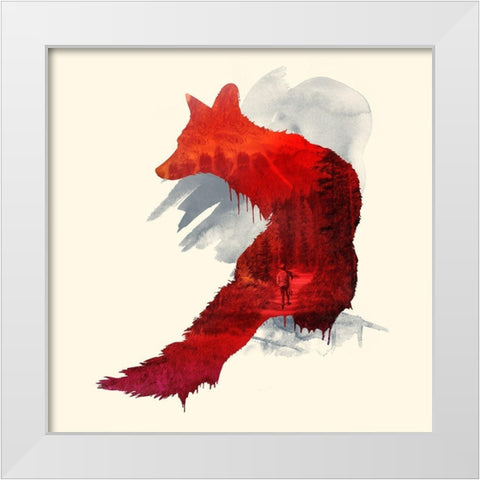 Bad Memories White Modern Wood Framed Art Print by Farkas, Robert