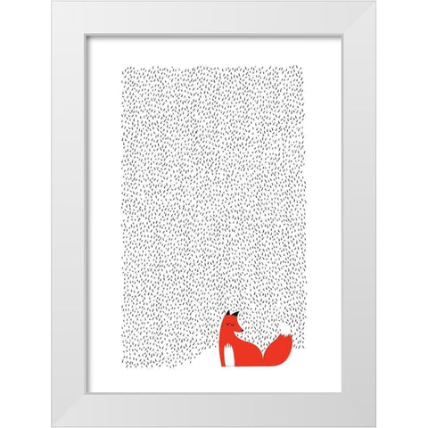 Black Grass White Modern Wood Framed Art Print by Farkas, Robert