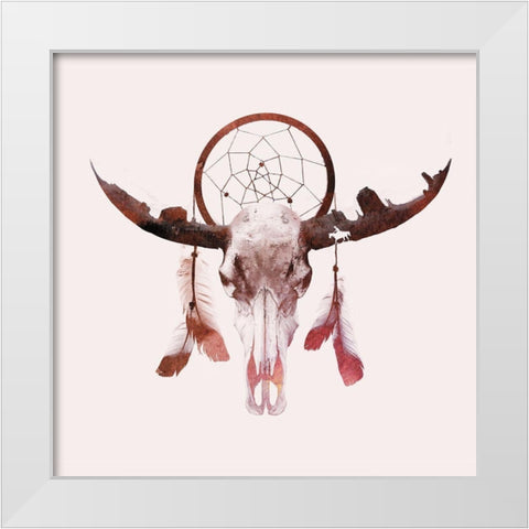 Deadly Desert White Modern Wood Framed Art Print by Farkas, Robert