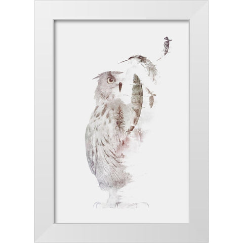 Fade Out White Modern Wood Framed Art Print by Farkas, Robert
