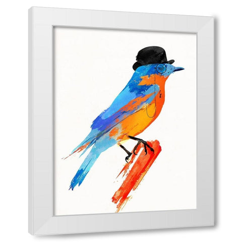 Lord Bird White Modern Wood Framed Art Print by Farkas, Robert