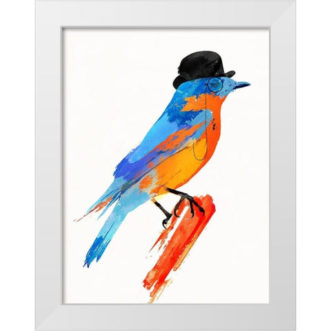 Lord Bird White Modern Wood Framed Art Print by Farkas, Robert