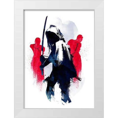 Michonne White Modern Wood Framed Art Print by Farkas, Robert