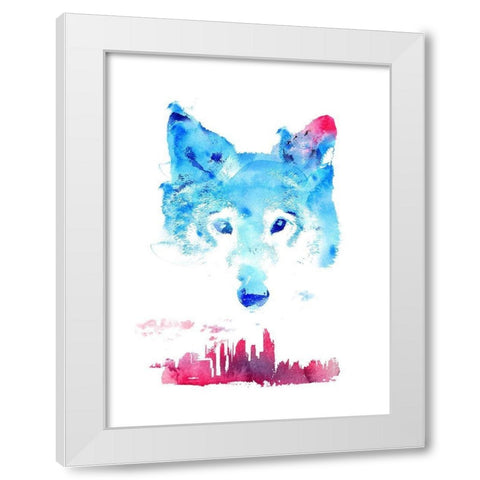 The Guardian White Modern Wood Framed Art Print by Farkas, Robert