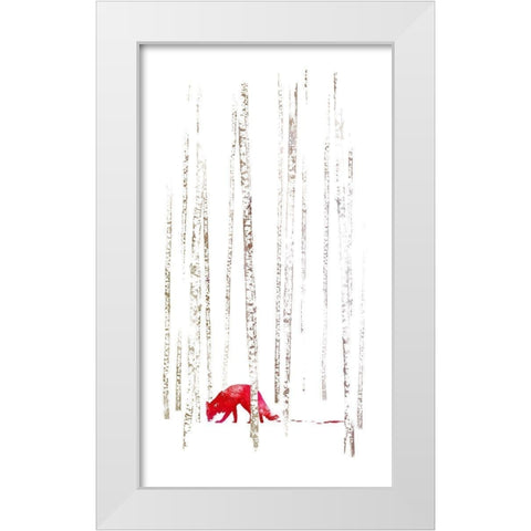 Thereaâ‚¬â„¢s Nowhere to Run White Modern Wood Framed Art Print by Farkas, Robert