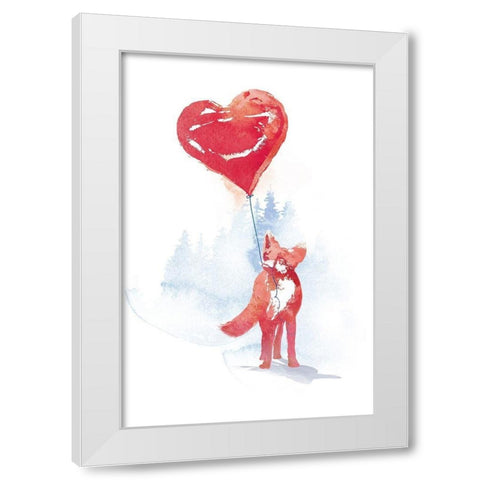 This One is For You White Modern Wood Framed Art Print by Farkas, Robert