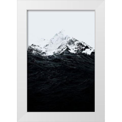 Those Waves Were Like Mountains White Modern Wood Framed Art Print by Farkas, Robert
