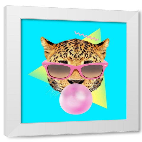 Bubble Gum White Modern Wood Framed Art Print by Farkas, Robert