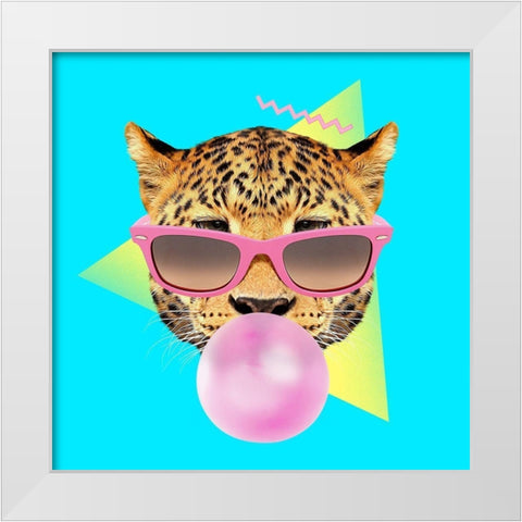 Bubble Gum White Modern Wood Framed Art Print by Farkas, Robert