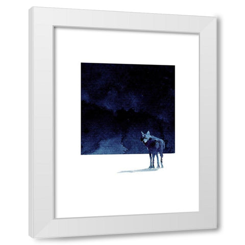 Im Going Back White Modern Wood Framed Art Print by Farkas, Robert