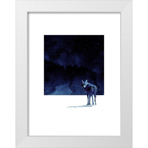 Im Going Back White Modern Wood Framed Art Print by Farkas, Robert