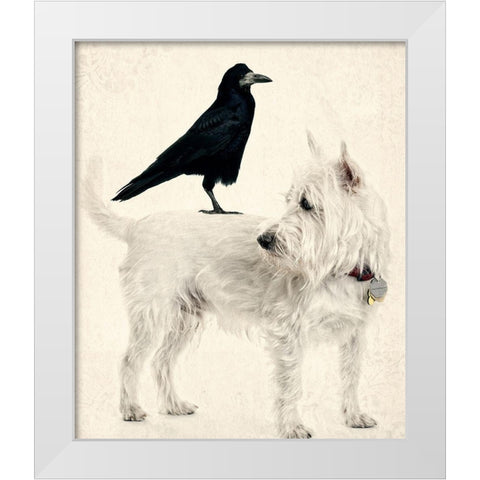 The Hitchhiker White Modern Wood Framed Art Print by Fielding, Edward M.