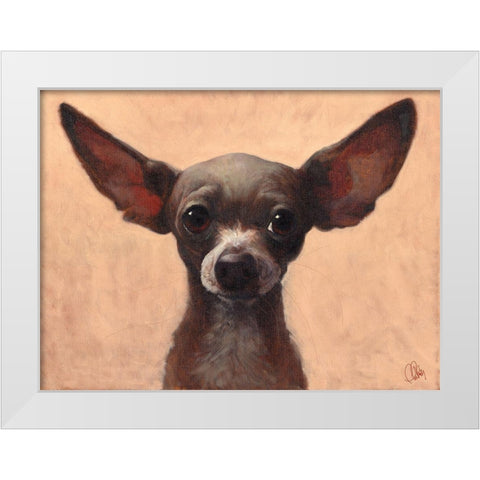 Chihuahua White Modern Wood Framed Art Print by Fluharty, Thomas