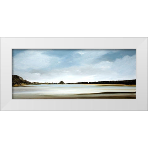 Freedom White Modern Wood Framed Art Print by Fleury, Rick