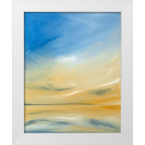 Magic White Modern Wood Framed Art Print by Fleury, Rick