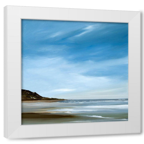 Respite White Modern Wood Framed Art Print by Fleury, Rick