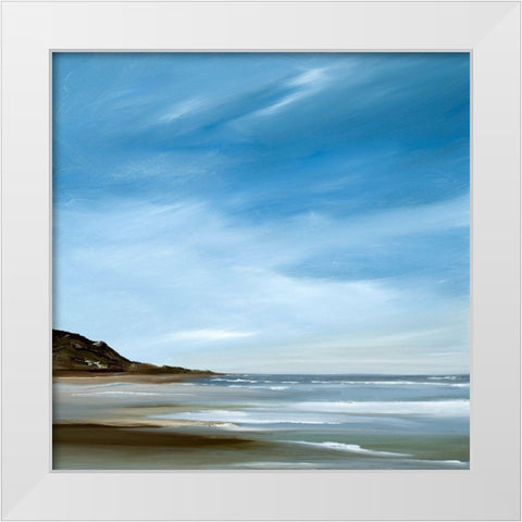 Respite White Modern Wood Framed Art Print by Fleury, Rick