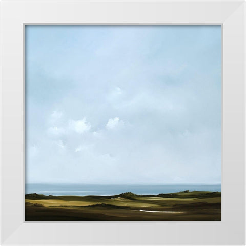 Sanctity White Modern Wood Framed Art Print by Fleury, Rick