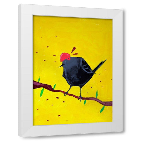 Messenger Bird No. 1 White Modern Wood Framed Art Print by Filiuta, Robert