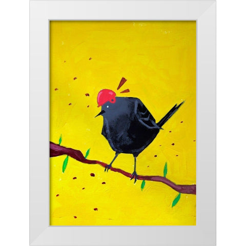 Messenger Bird No. 1 White Modern Wood Framed Art Print by Filiuta, Robert