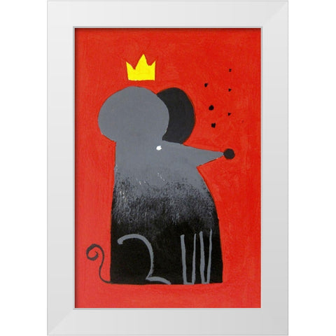 The Swiss King White Modern Wood Framed Art Print by Filiuta, Robert