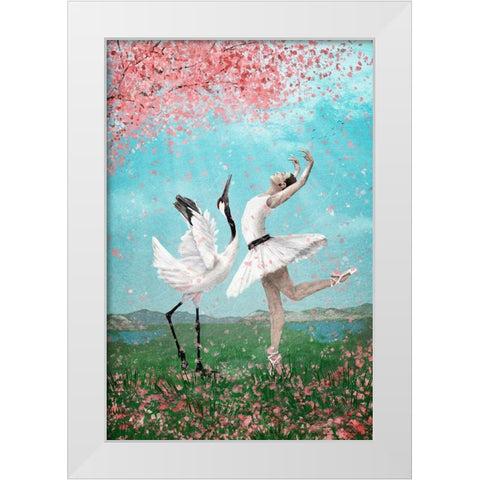 Dance Like No Other White Modern Wood Framed Art Print by Flores, Paula Belle