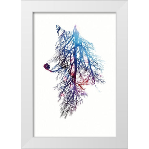 My Roots White Modern Wood Framed Art Print by Farkas, Robert