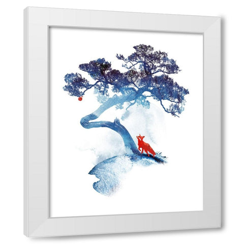The Last Apple Tree White Modern Wood Framed Art Print by Farkas, Robert