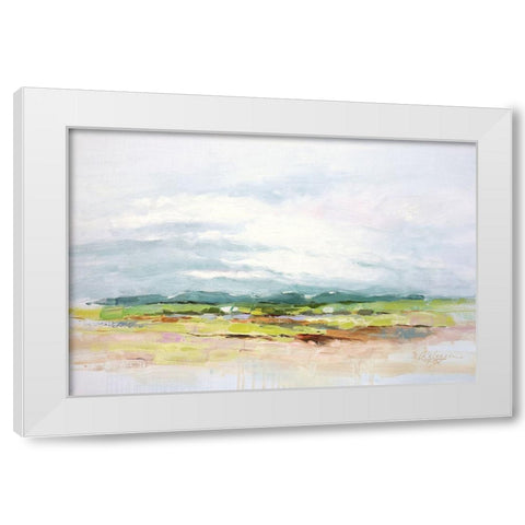One Cloudy Day White Modern Wood Framed Art Print by Fox, Rebecca